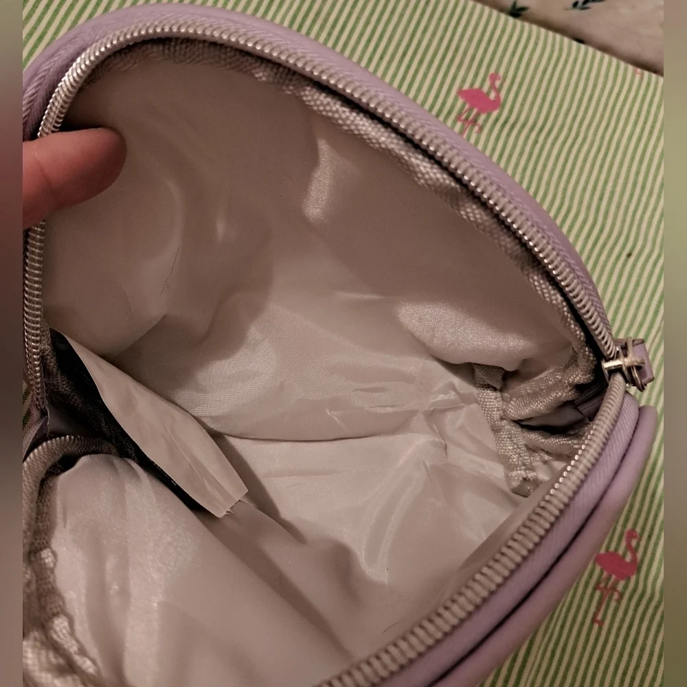 NWOT Kendall & Kylie Purple Cloud TyeDye Travel Cosmetic Makeup Beauty Pouch Bag